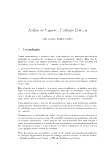 Análise Elástica de Vigas em Fundação Elástica