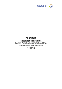 TARGIFOR (aspartato de arginina) Sanofi