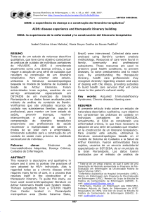 AIDS: a experiência da doença e a construção do itinerário