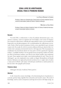 ZonA liVre De ArBitrAGem: BrAsil pArA o primeiro munDo