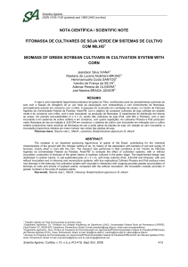 nota científica / scientific note fitomassa de cultivares de soja verde