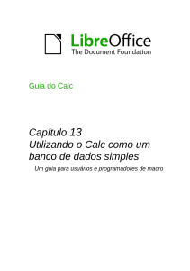 Utilizando o Calc como um banco de dados simples