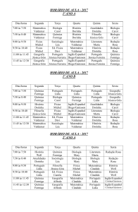 horário de aula - 2017 1º ano a horário de aula - 2017 1º ano
