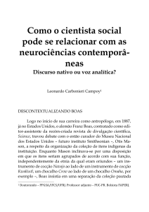 Como o cientista social pode se relacionar com as - Sociofilo