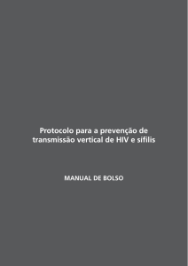 Protocolo para a prevenção de transmissão vertical de HIV e sífilis