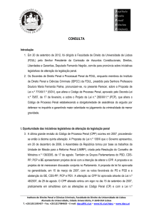 REFORMA E CRISE DO PROCESSO PENAL