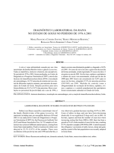 diagnóstico laboratorial da raiva no estado de goiás no período de