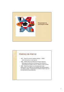 Histórico da Internet - UNESP