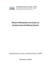 projeto pedagógico do curso de licenciatura em ciências sociais