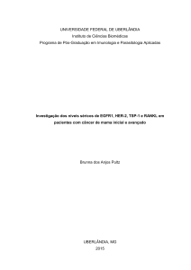 UNIVERSIDADE FEDERAL DE UBERLÂNDIA Instituto de Ciências