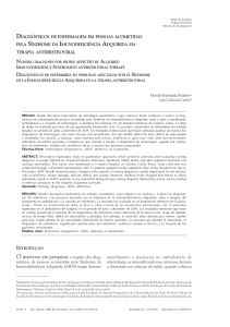 Diagnósticos de enfermagem em pessoas acometidas pela