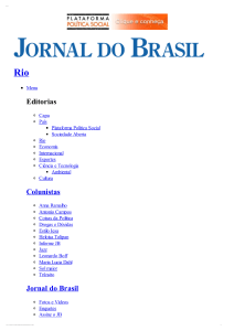 Jornal do Brasil - É preciso mudar