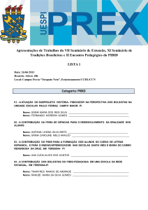 [i jornada extensionista] lista 1 – aceites dia 26 de junho