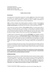 Database of a university - Escola de Artes, Ciências e Humanidades