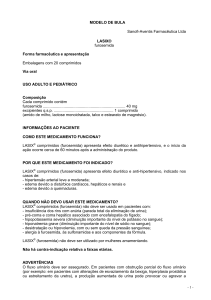 MODELO DE BULA Sanofi-Aventis Farmacêutica Ltda LASIX