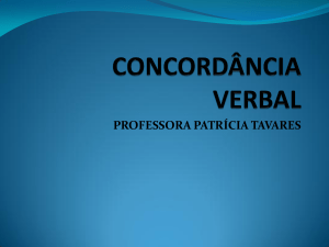 concordância verbal