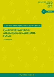 fluxos migratórios e atribuições do assistente social - cress-mg