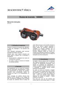Manual do produto - &Oacute;culos de invers&atilde;o - U8476730