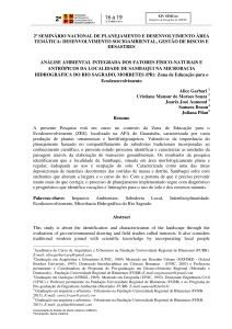 análise ambiental integrada dos fatores físico