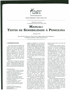 manual: testes de sensibilidade à penicilina