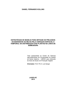 estratégias de manejo para mitigar os prejuízos - udesc