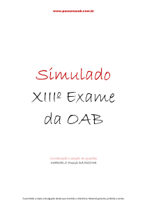 Simulado 2014 – XIII OAB