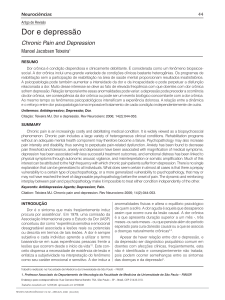 Dor e depressão - Revista Neurociências