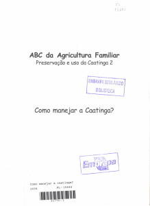ABC da Agricultura Familiar Como manejar a Caatinga? - Infoteca-e