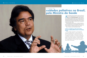 cuidados paliativos no Brasil, pelo Ministro da Saúde