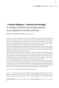 O Turismo Religioso no Noroeste de Portugal: as atividades