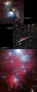 Imagem da nebulosa de reflexão M78, criada a partir de várias