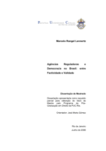 Marcelo Rangel Lennertz Agências Reguladoras