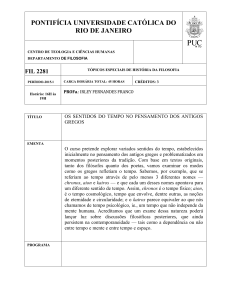 FIL 2281 - Departamento de filosofia da PUC Rio