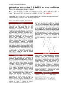 Isolamento de phomoxantona A de EJC01.1, um fungo endofítico de