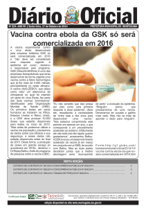 Vacina contra ebola da GSK só será comercializada em 2016