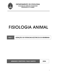 fisiologia animal - Universidade de Coimbra