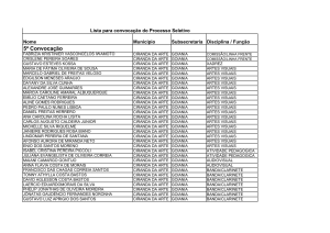 5ª Lista para convocação