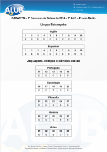 Lingua Estrangeira Linguagens, códigos e ciências sociais