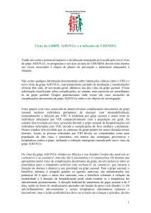 Vírus da GRIPE A(H1N1)v e a infecção do VIH/SIDA