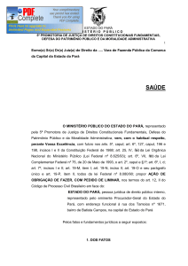 saúde - Ministério Público do Estado do Pará