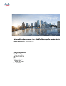 Guia de Planejamento do Cisco WebEx Meetings Server Versão 2.0