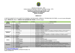 ERRATA 01 retificar o anexo II