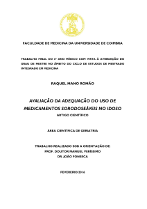 avaliação da adequação do uso de medicamentos