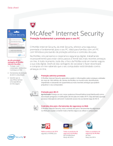 McAfee® Internet Security - Aldo Componentes Eletrônicos