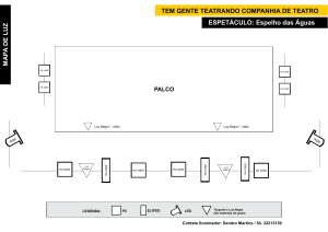 Mapa de luz - Tem Gente Teatrando