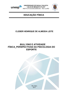 BULLYING E ATIVIDADE FÍSICA_PERSPECTIVAS DA