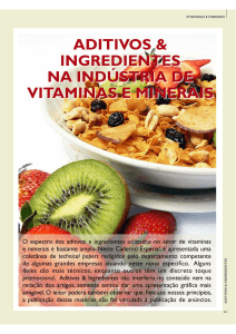 vitaminas e minerais - Aditivos Ingredientes