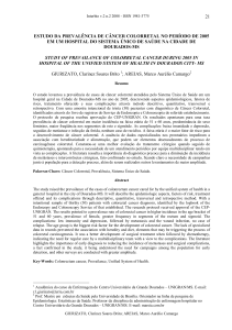 21 estudo da prevalência de câncer colorretal no período