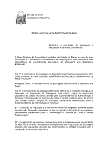 Resolução - Nº 62/2005 - Assembléia Legislativa da Bahia
