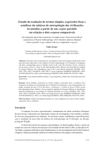 Estudo da tradução de termos simples, expressões fixas e